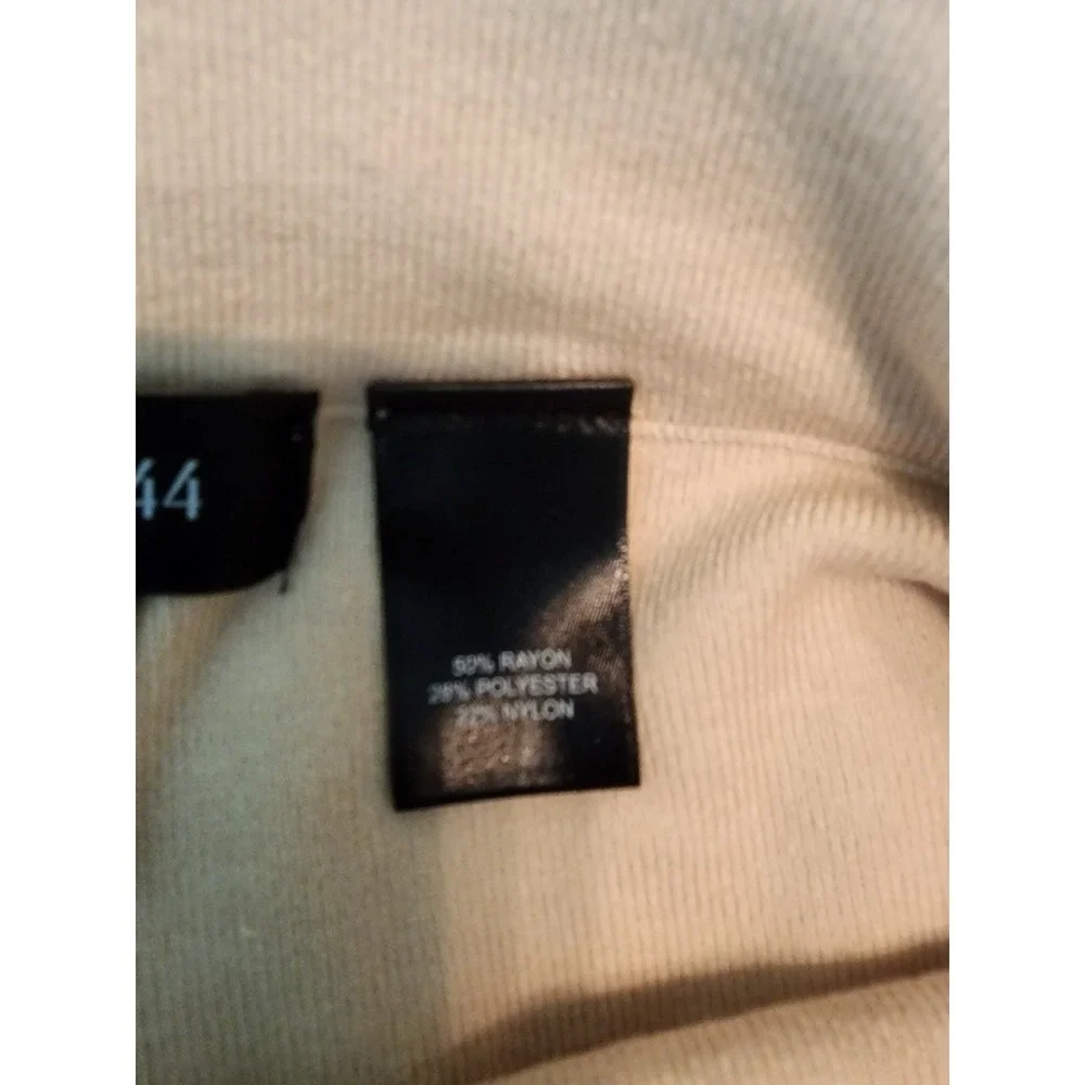 Bailey 44 Womens M Cream Knit Wide Leg Crop Pants Sweater Lounge Coastal Resort - Picture 7 of 8